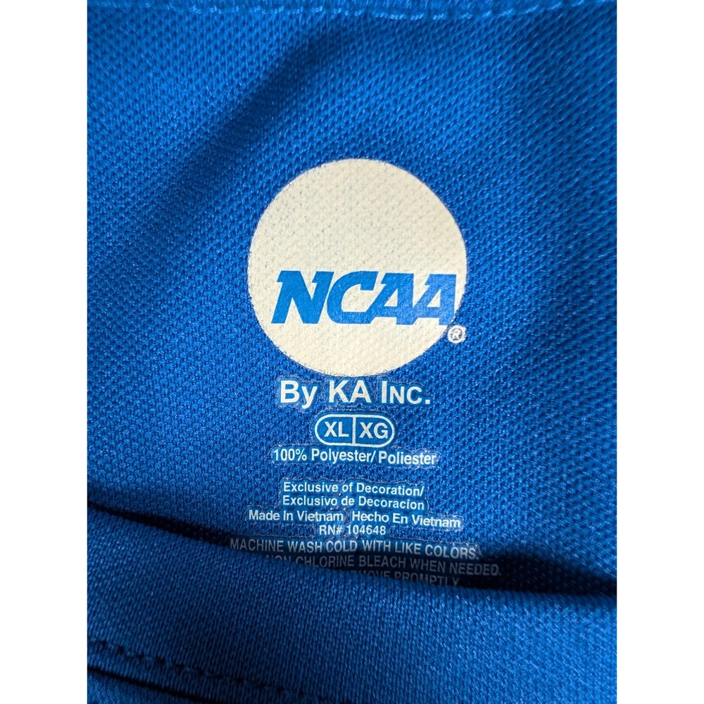 NCAA Kansas Jayhawks Blue Performance T-Shirt KA Inc KU Jayhawk Logo Tee - Picture 7 of 9